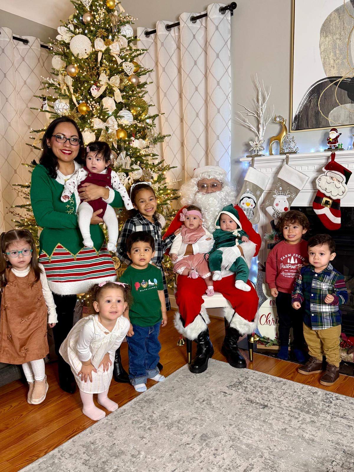 Christmas parade with Santa